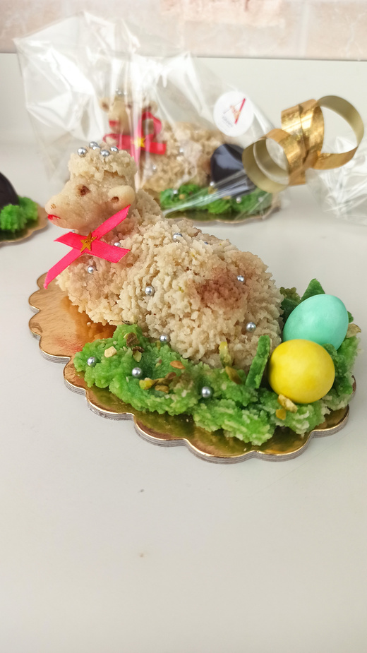 Agnello pasquale di marzapane