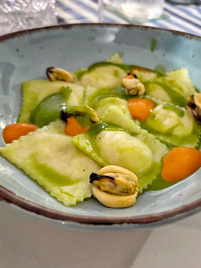 Piatto d'autore dello chef a domicilio