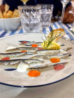 Piatto d'autore dello chef a domicilio