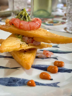 Piatto d'autore dello chef a domicilio