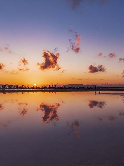 Tour of the Salt pans at Sunset